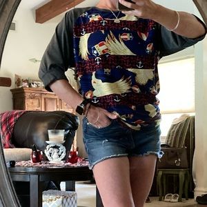 LuLaRoe XL Patriotic anchor and eagle Randy
